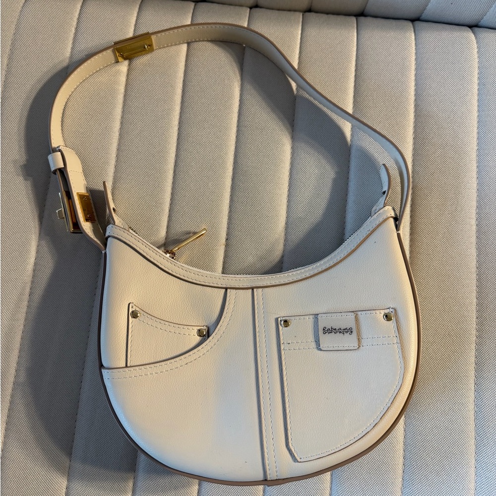 Rabeanco real leather saddle shoulder bag